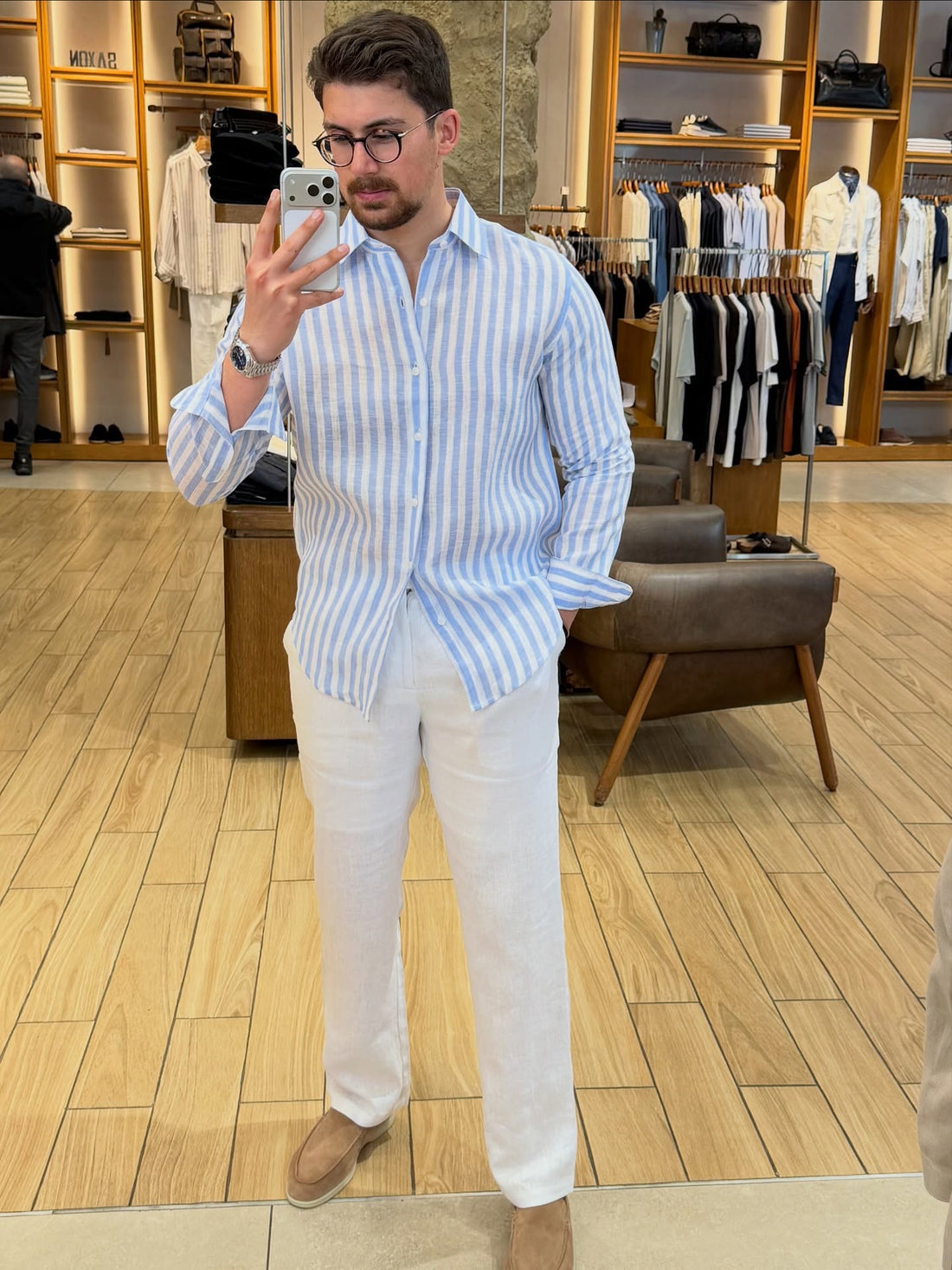 Classic Riviera Stripe Shirt