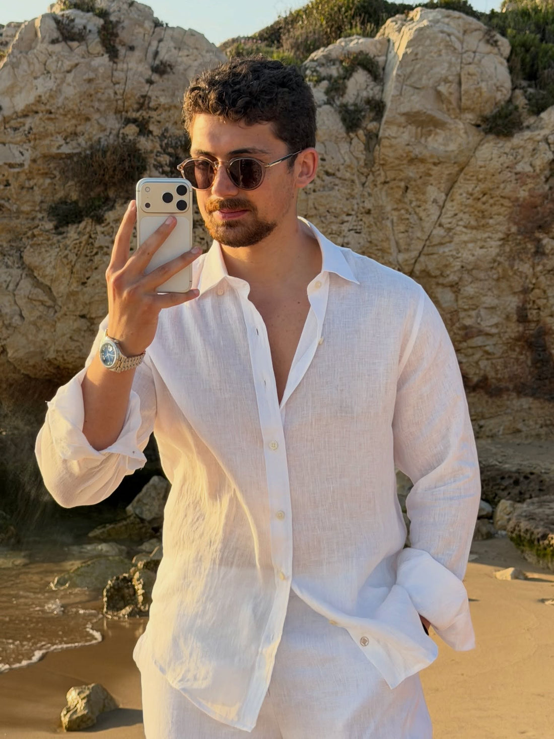Santorini Linen Shirt